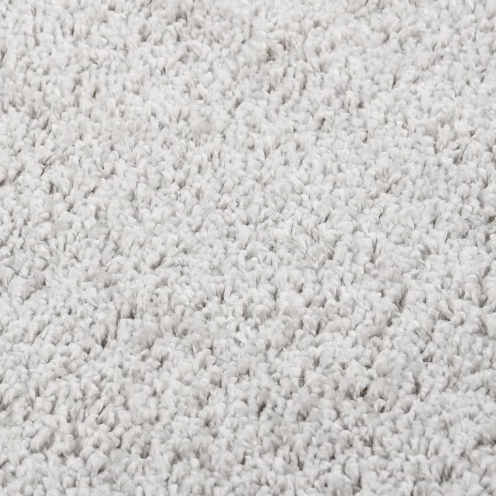 Tappeto Shaggy Grigio Chiaro 160x230 cm Antiscivolo