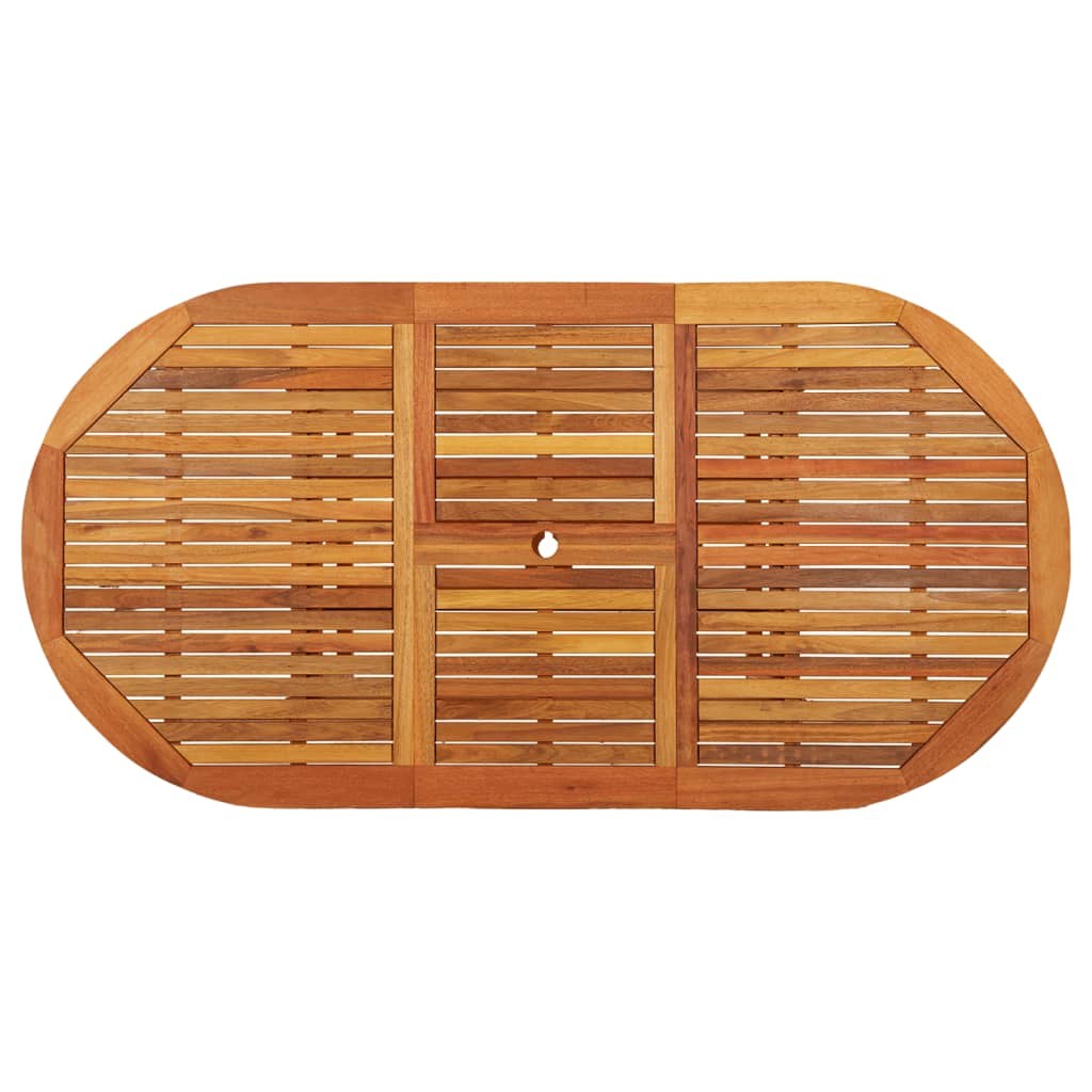 Tavolo da Giardino 200x100x75 cm in Legno Massello di Eucalipto