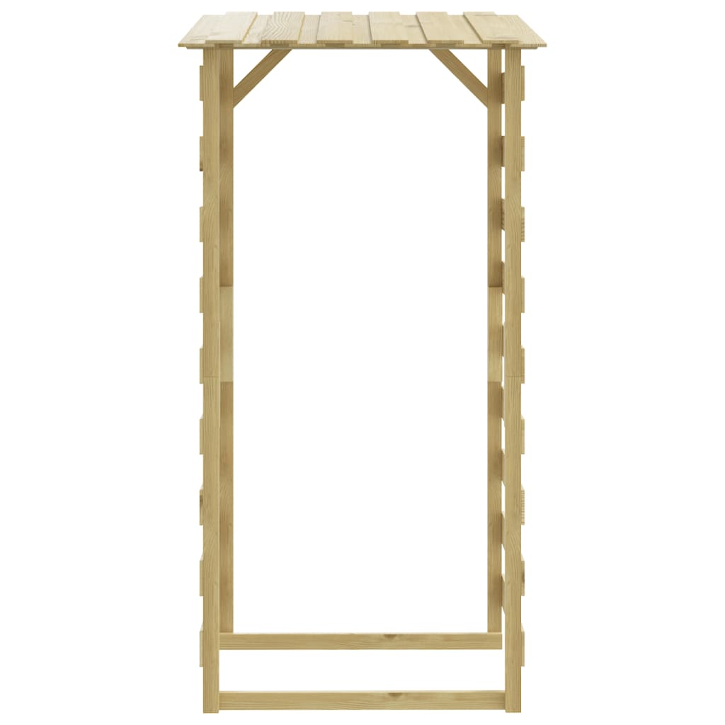 Pergole con Tetto 4 pz 100x90x200 cm Legno di Pino Impregnato