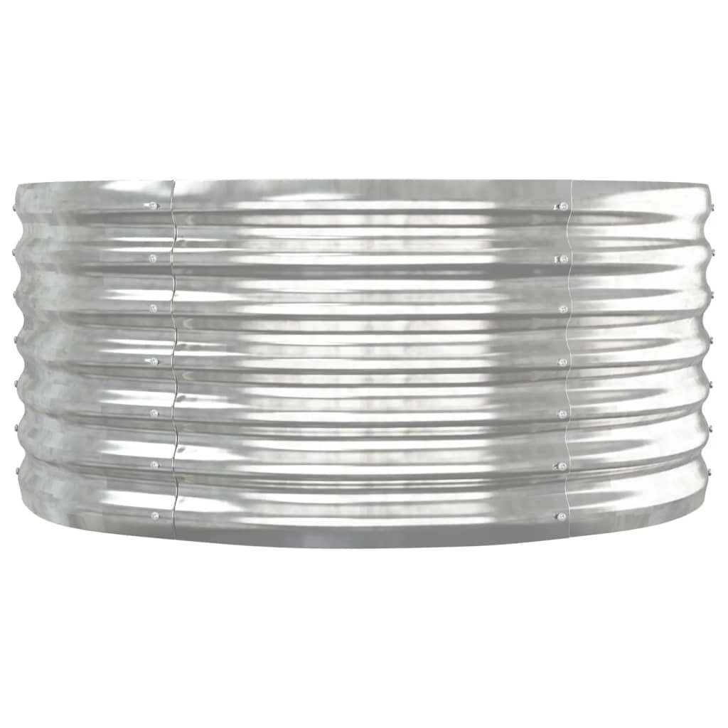 Letto Giardino Acciaio Verniciato a Polvere 152x80x36cm Argento