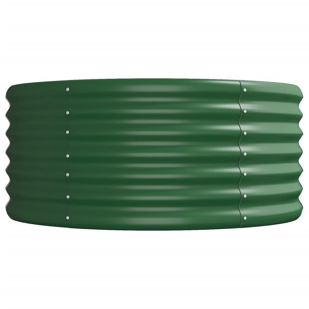 Letto Giardino Acciaio Verniciato a Polvere 620x80x36 cm Verde