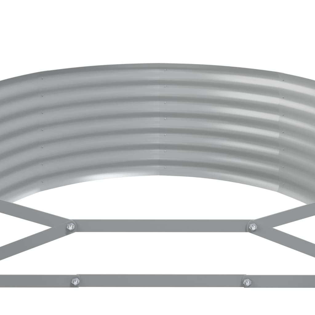 Letto Giardino Acciaio Zincato 396x100x36 cm Verde