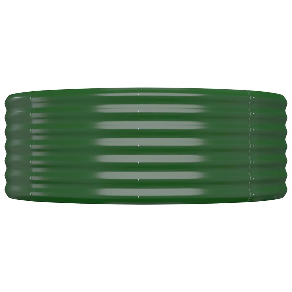 Letto Giardino Acciaio Verniciato a Polvere 544x100x36 cm Verde