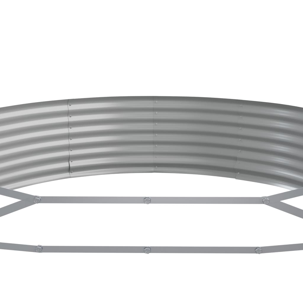 Letto Giardino Acciaio Zincato 600x140x36 cm Marrone
