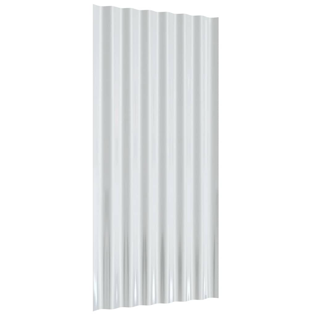 Pannelli Tetto 12 pz Acciaio Zincato Antracite 80x36