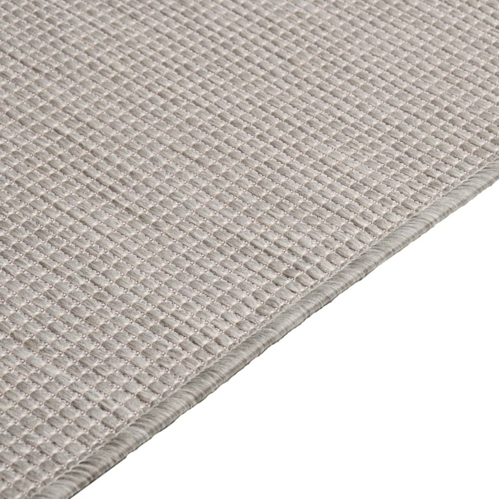 Tappeto da Esterni a Tessitura Piatta 160x230 cm Tortora