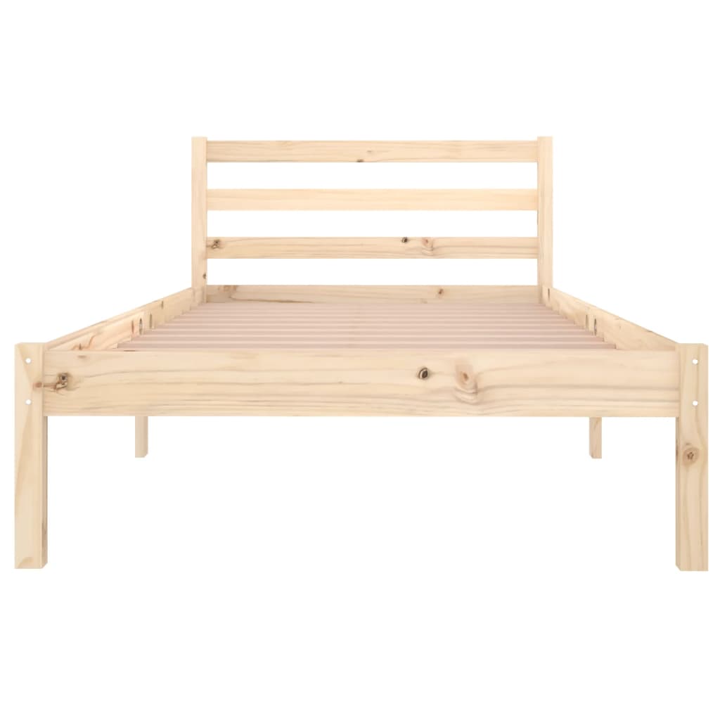 Telaio Letto in Legno Massello di Pino 90x200 cm