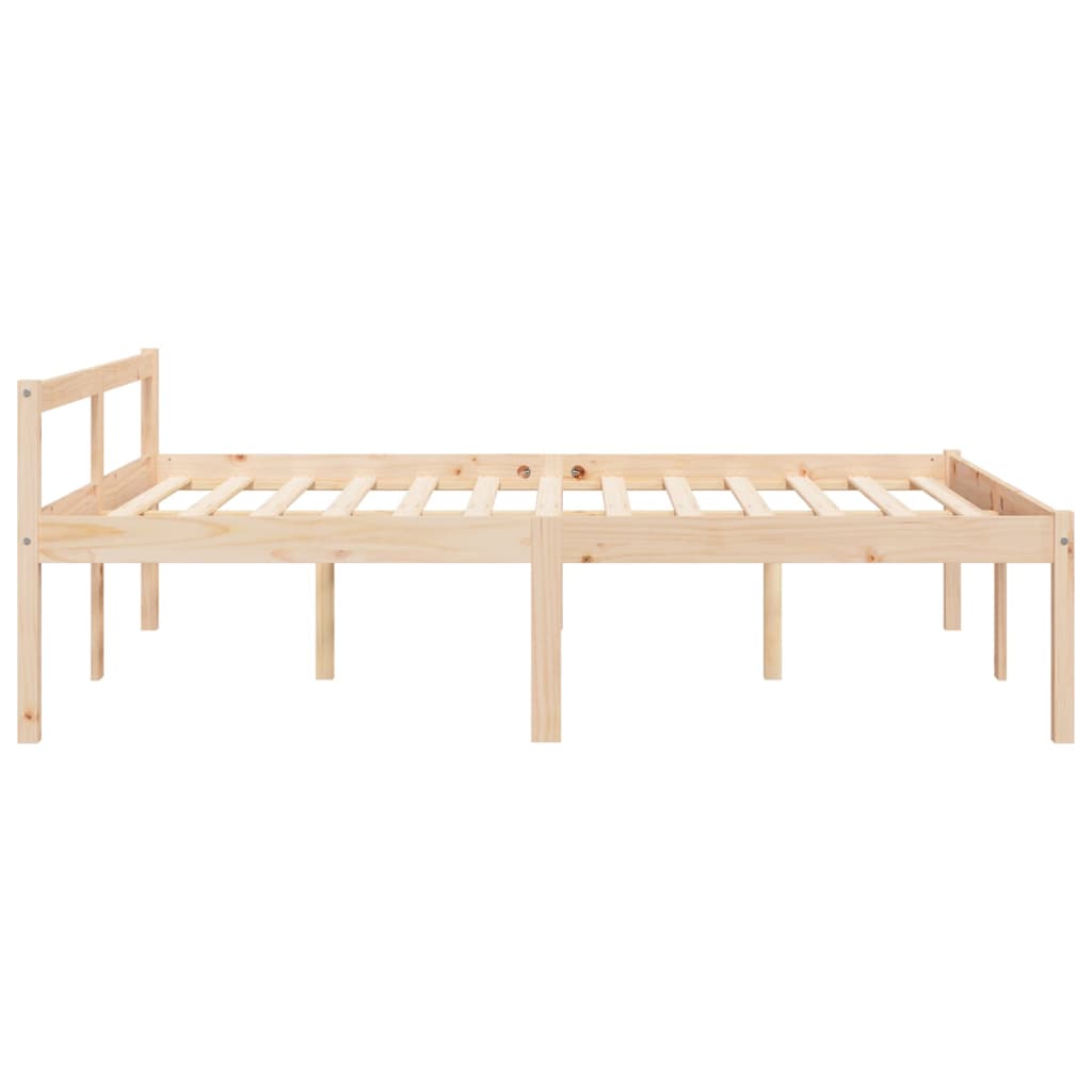 Letto per Anziani 120x200 cm in Legno Massello di Pino