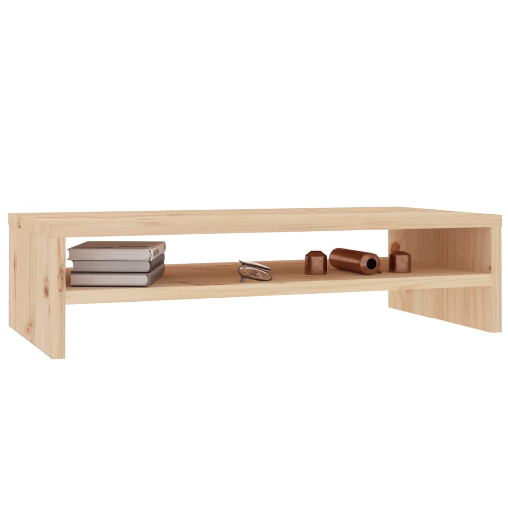 Supporto per Monitor 50x24x13 cm in Legno Massello di Pino