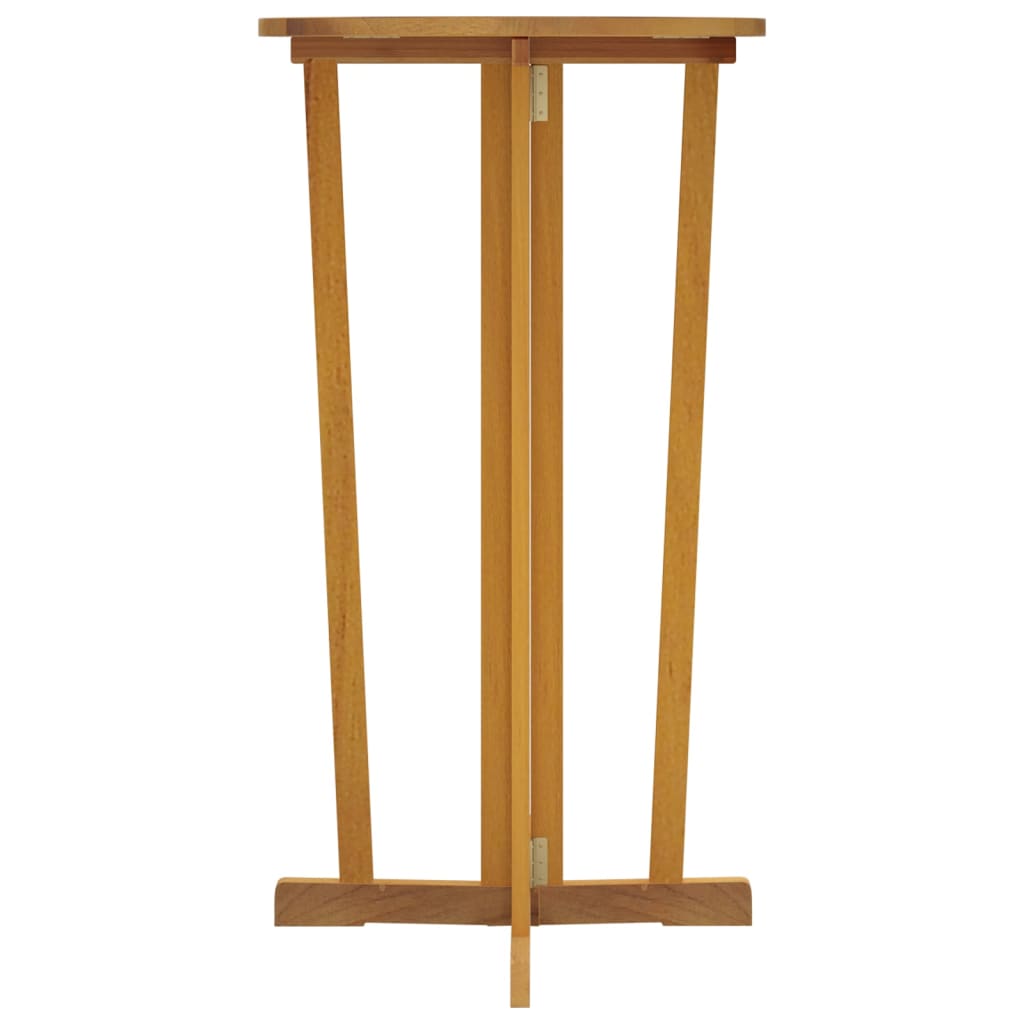 Tavolo da Bar Pieghevole 90x65x105 cm in Legno Massello di Teak