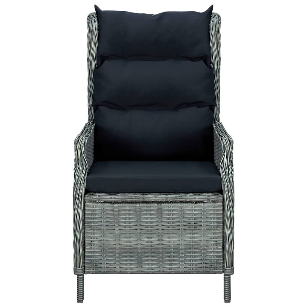 Set da Pranzo da Giardino 3 pz Grigio Chiaro