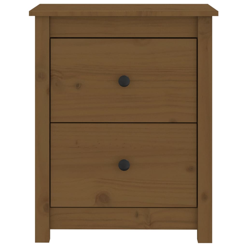 Comodini 2 pz Ambra 50x35x61,5 cm in Legno Massello di Pino