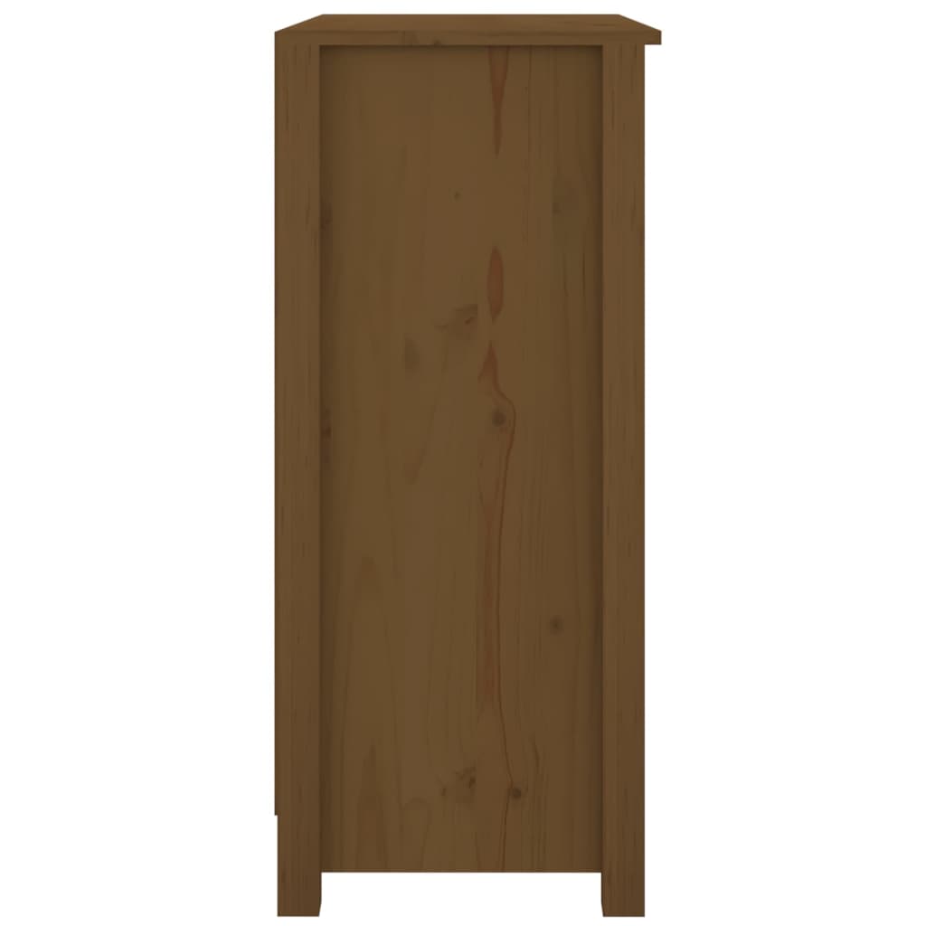 Credenza Marrone 70x35x80 cm in Legno Massello di Pino