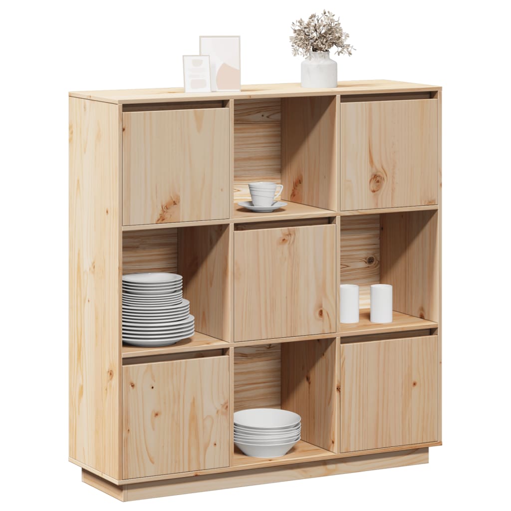 Credenza 110,5x35x117 cm in Legno Massello di Pino