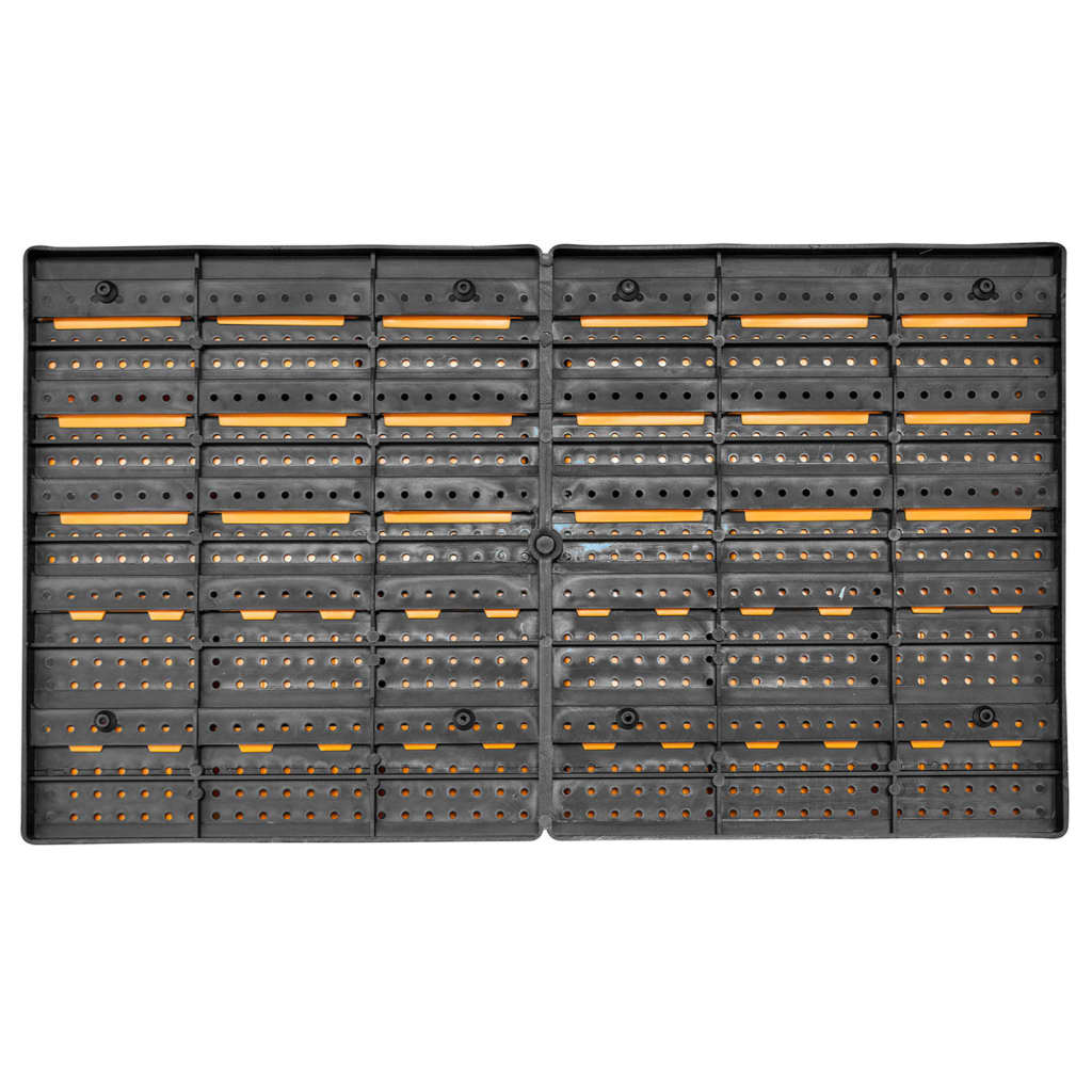 Kit Contenitori 32 pz con Pannelli a Parete Giallo e Nero