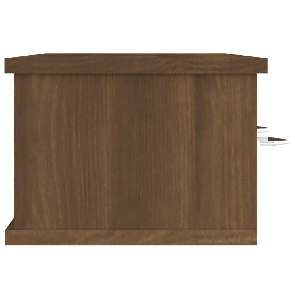 Armadietto Parete Rovere Marrone 88x26x18,5cm Legno Multistrato