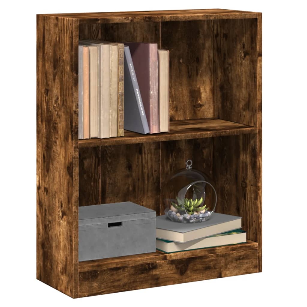 Libreria Rovere Fumo 60x24x76 cm in Legno Multistrato