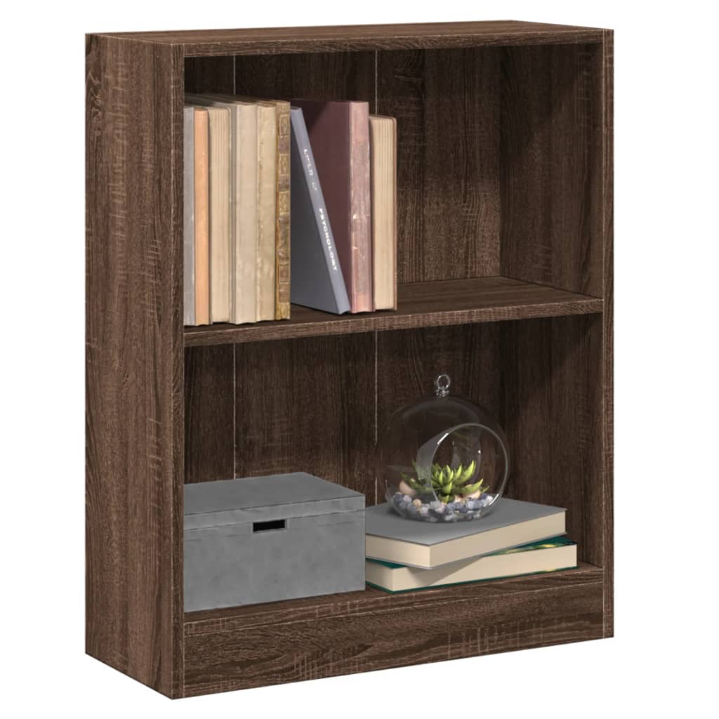 Libreria Rovere Marrone 60x24x76 cm in Legno Multistrato