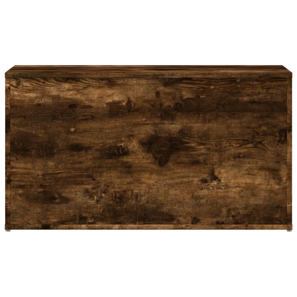 Cassapanca Rovere Fumo 84x42x46 cm in Legno Ingegnerizzato