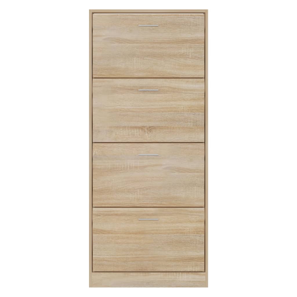 Scarpiera Rovere Sonoma 63x24x147 cm in Legno Multistrato