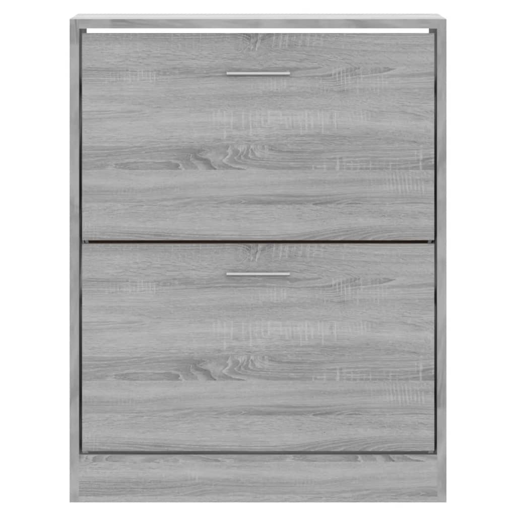 Scarpiera Grigio Sonoma 63x24x81 cm in Legno Multistrato