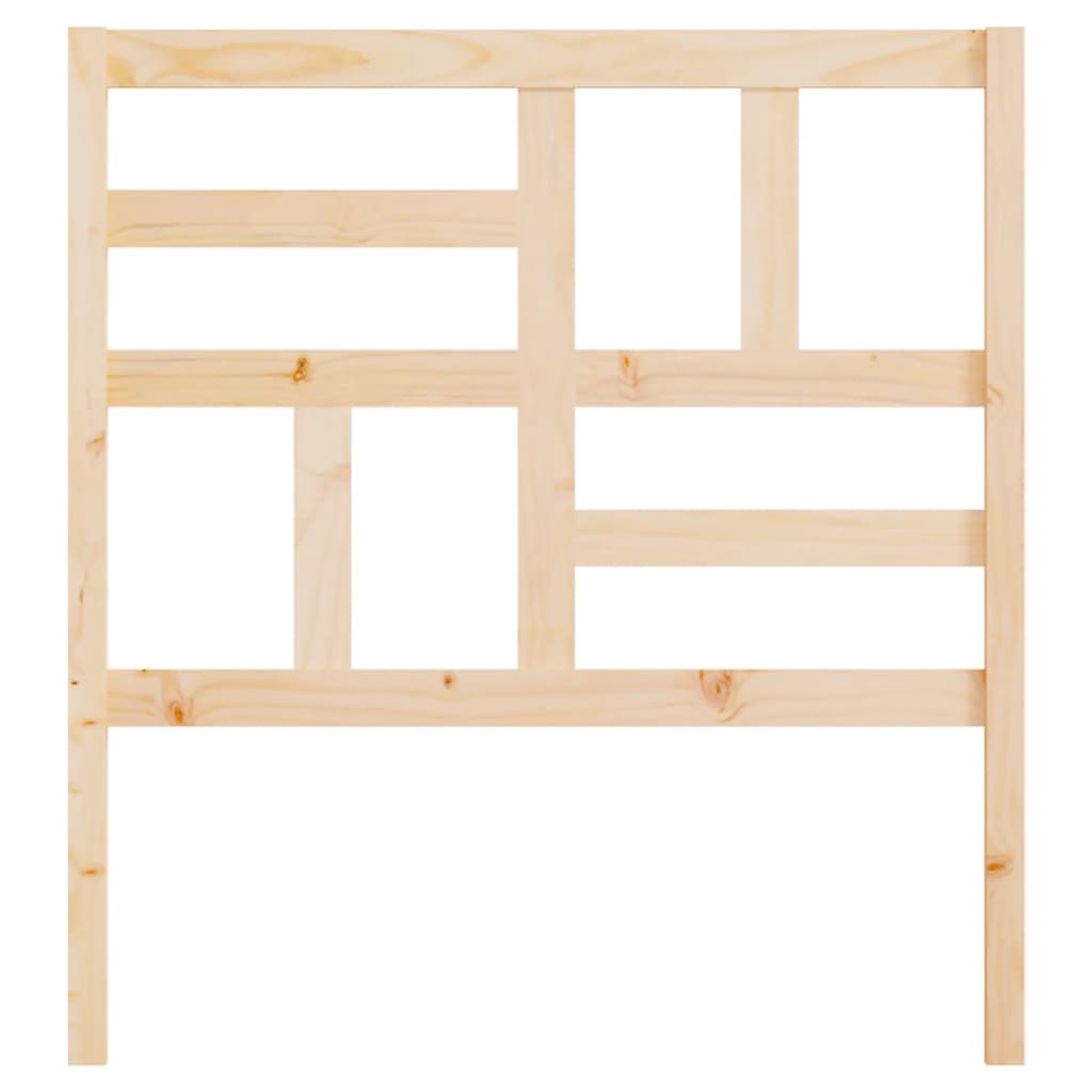 Testiera per Letto 81x4x104 cm in Legno Massello di Pino