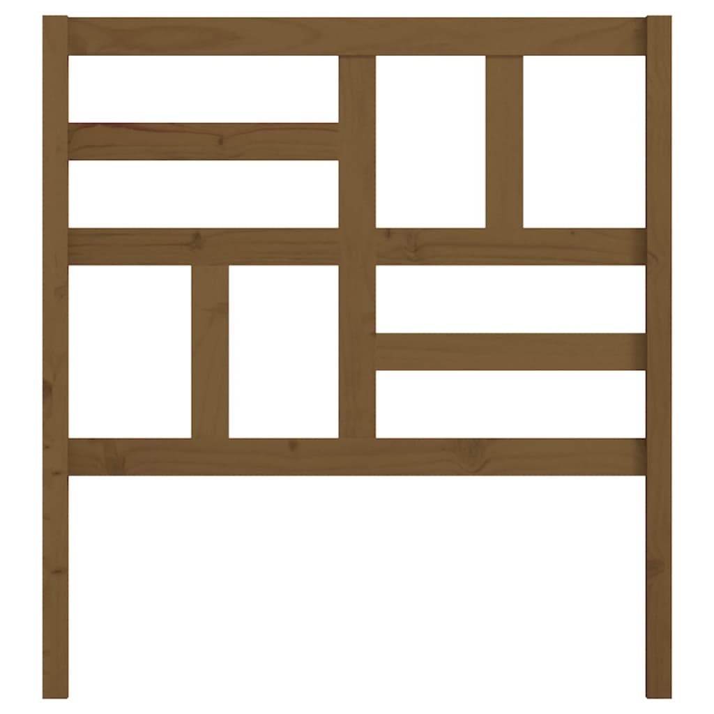 Testiera per Letto ambra 96x4x104 cm in Legno Massello di Pino