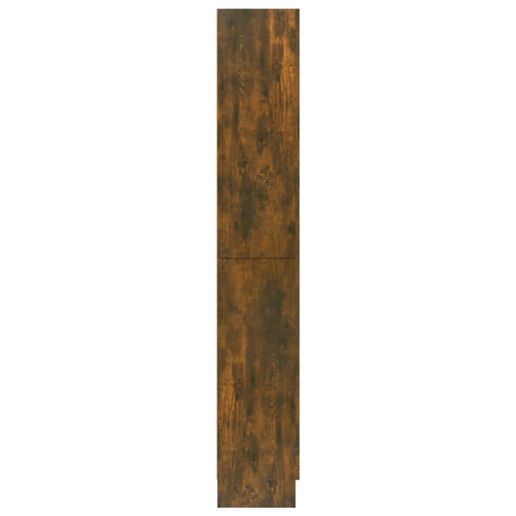 Mobile Vetrina Rovere Fumo 82,5x30,5x185,5 cm Legno Multistrato