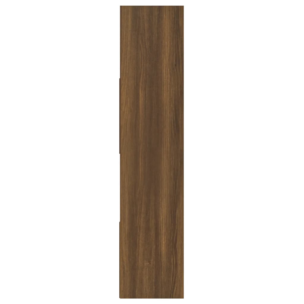 Libreria Rovere Marrone 110x24x110 cm in Legno Multistrato