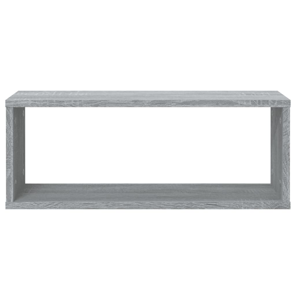 Mensole Cubo Muro 4 pz Grigio Sonoma 60x15x23 cm in Multistrato