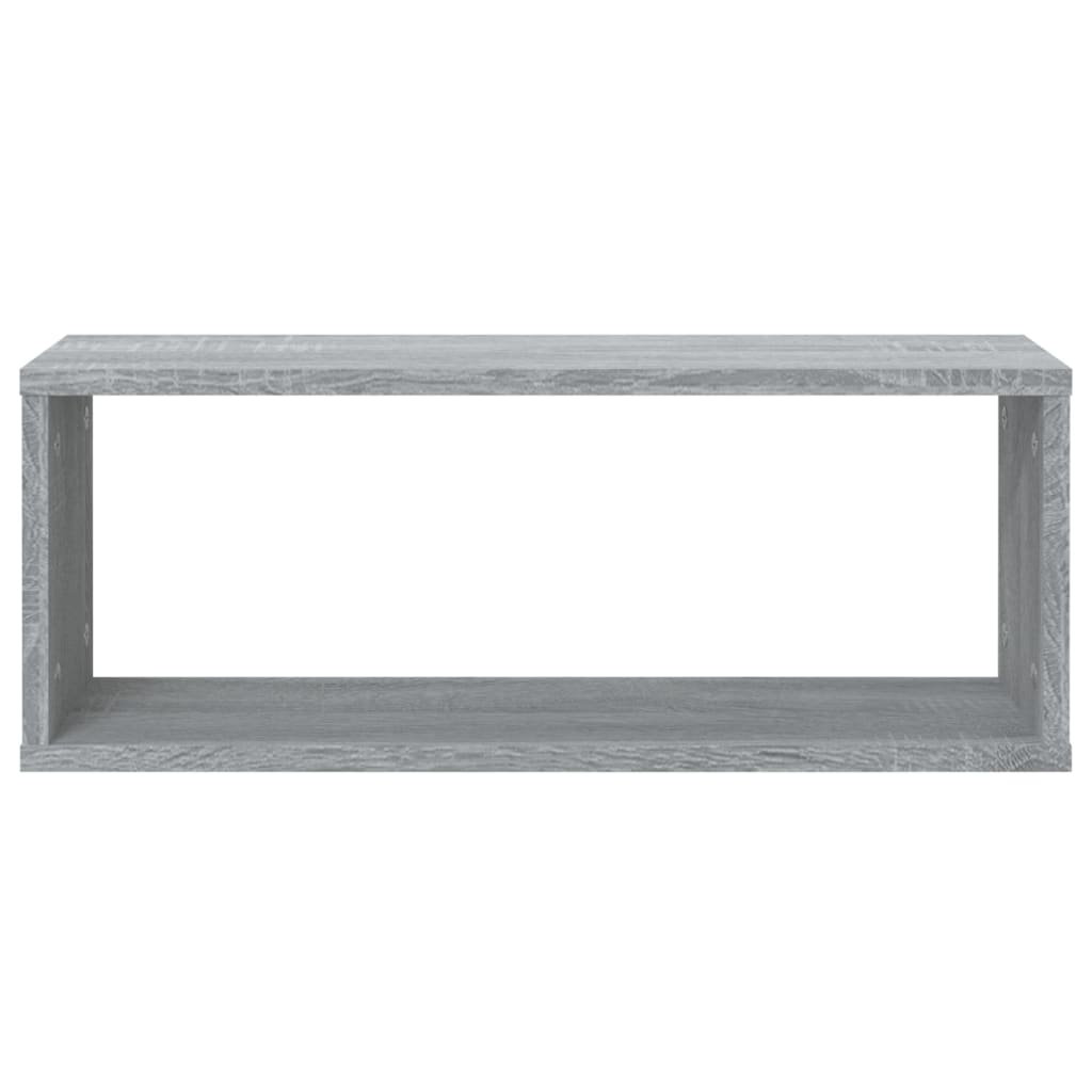 Mensole Cubo Muro 6 pz Grigio Sonoma 60x15x23 cm in Multistrato