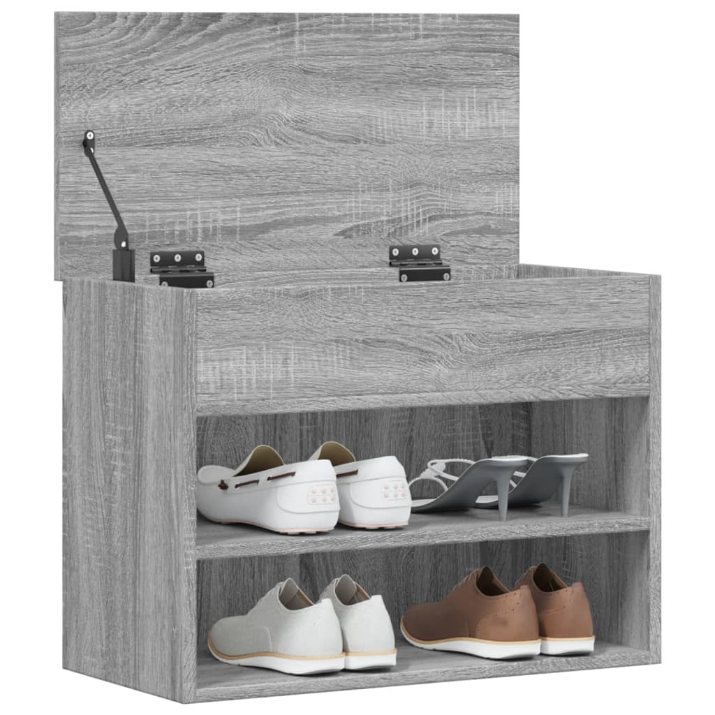 Scarpiera Grigio Sonoma 60x30x45 cm in Legno Multistrato