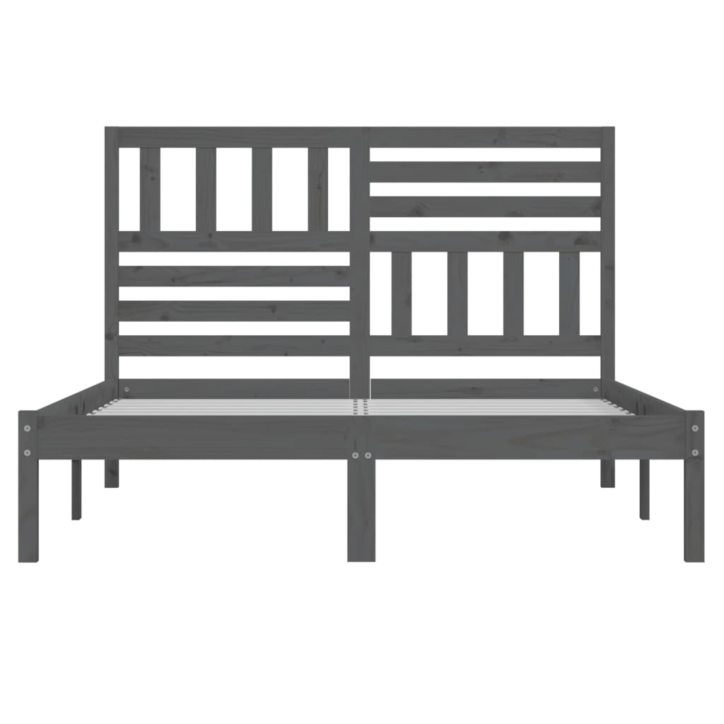 Giroletto Grigio 150x200 cm King in Legno Massello di Pino