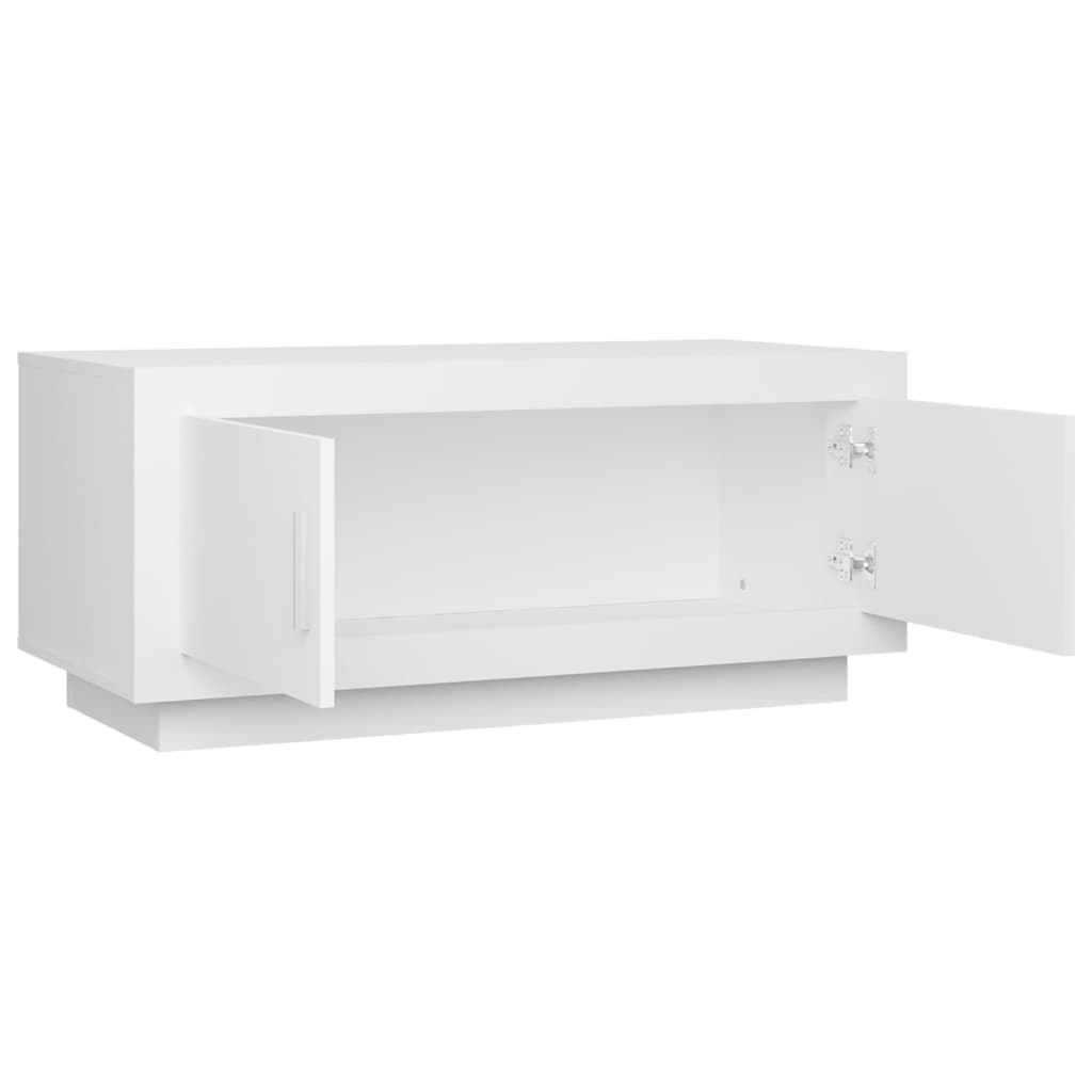 Tavolino da Salotto Bianco 102x50x45 cm in Legno Multistrato