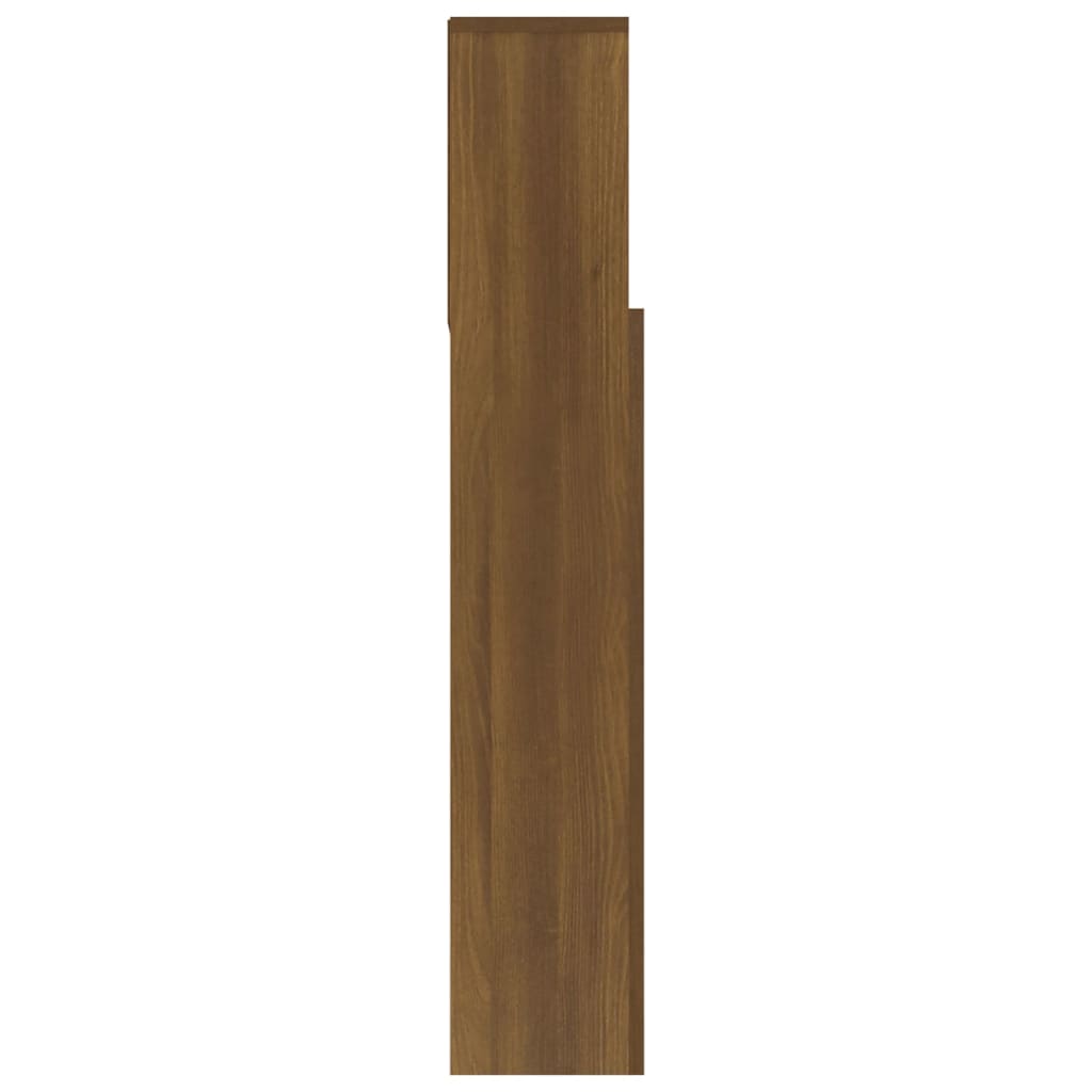 Testiera con Scomparti Rovere Marrone 180x19x103,5 cm