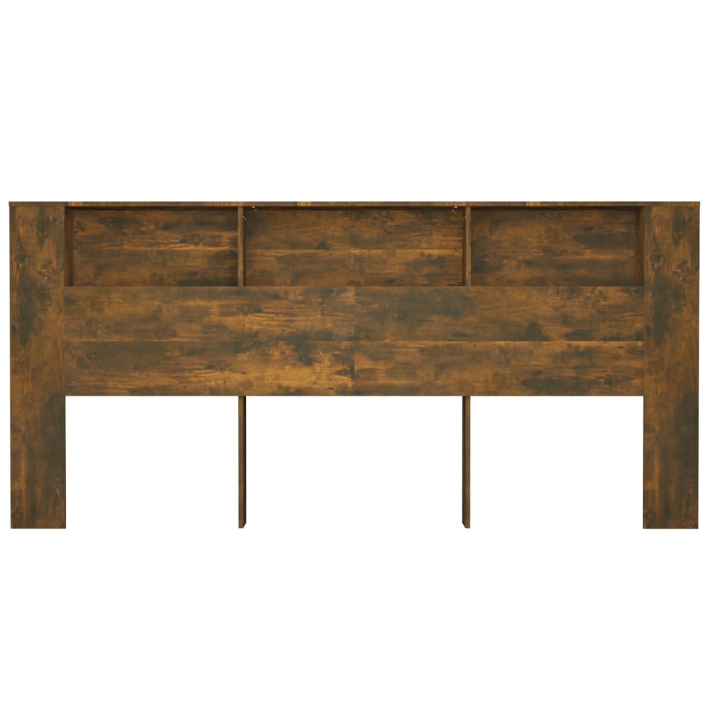 Testiera con Scomparti Rovere Fumo 220x18,5x104,5 cm