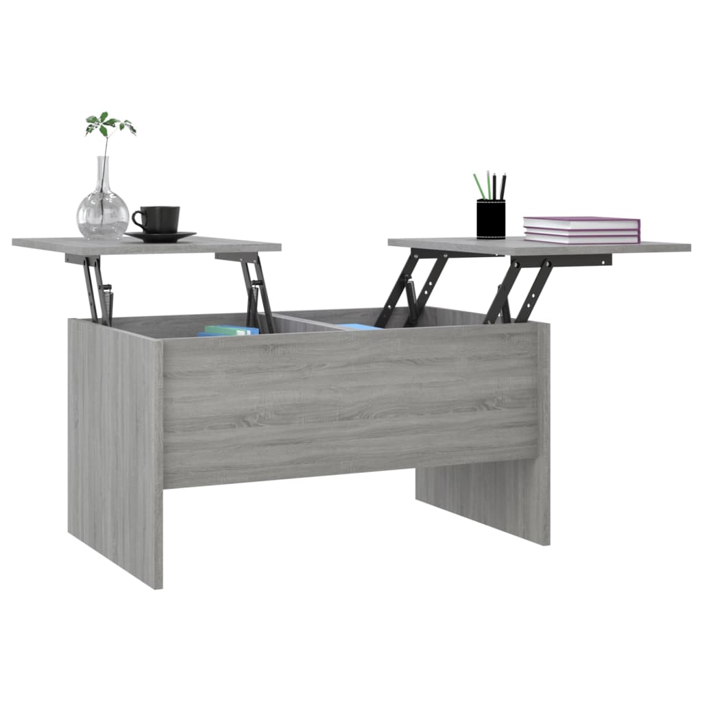 Tavolino Salotto Grigio Sonoma 80x50x42,5 cm Legno Multistrato