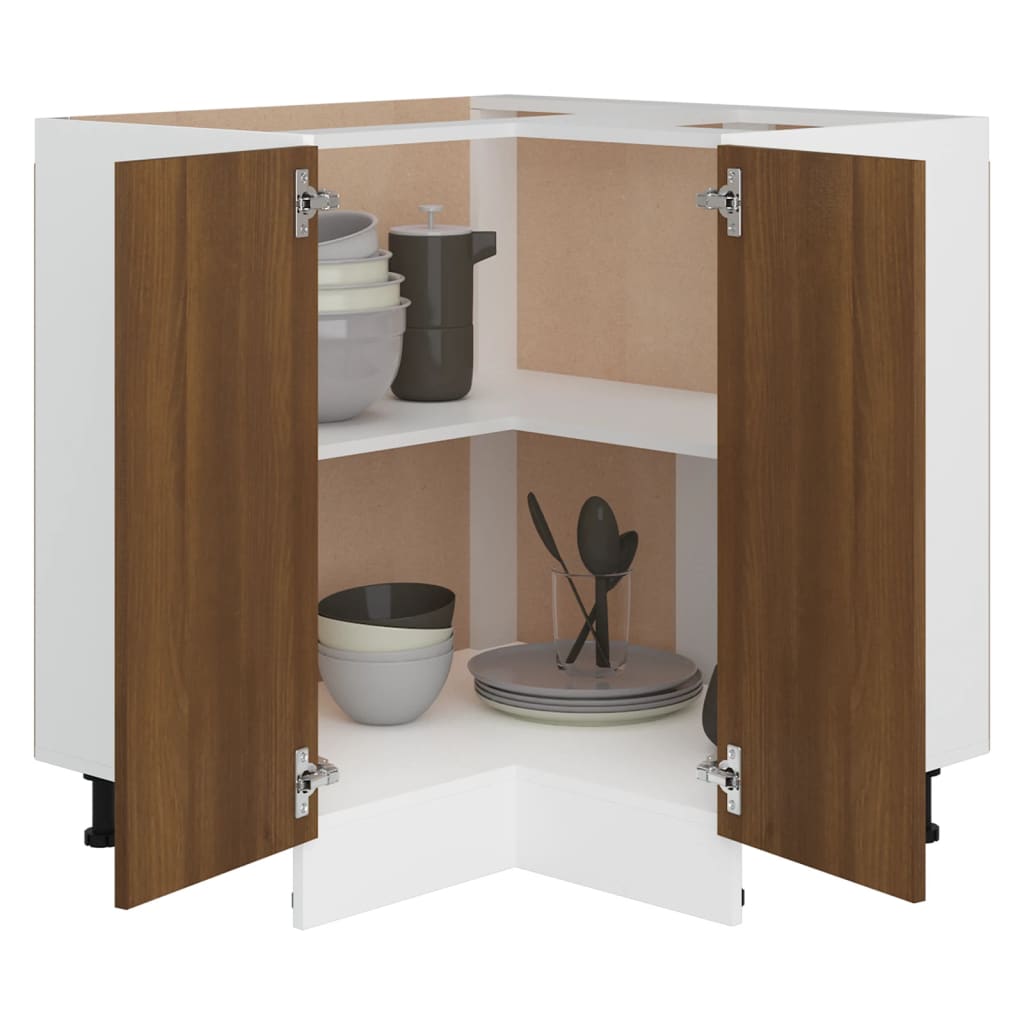 Armadietto Cucina Rovere Marrone 75,5x75,5x81,5 cm in Legno
