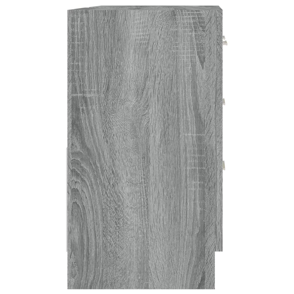 Mobile Lavabo Grigio Sonoma 63x30x54 cm in Legno Multistrato