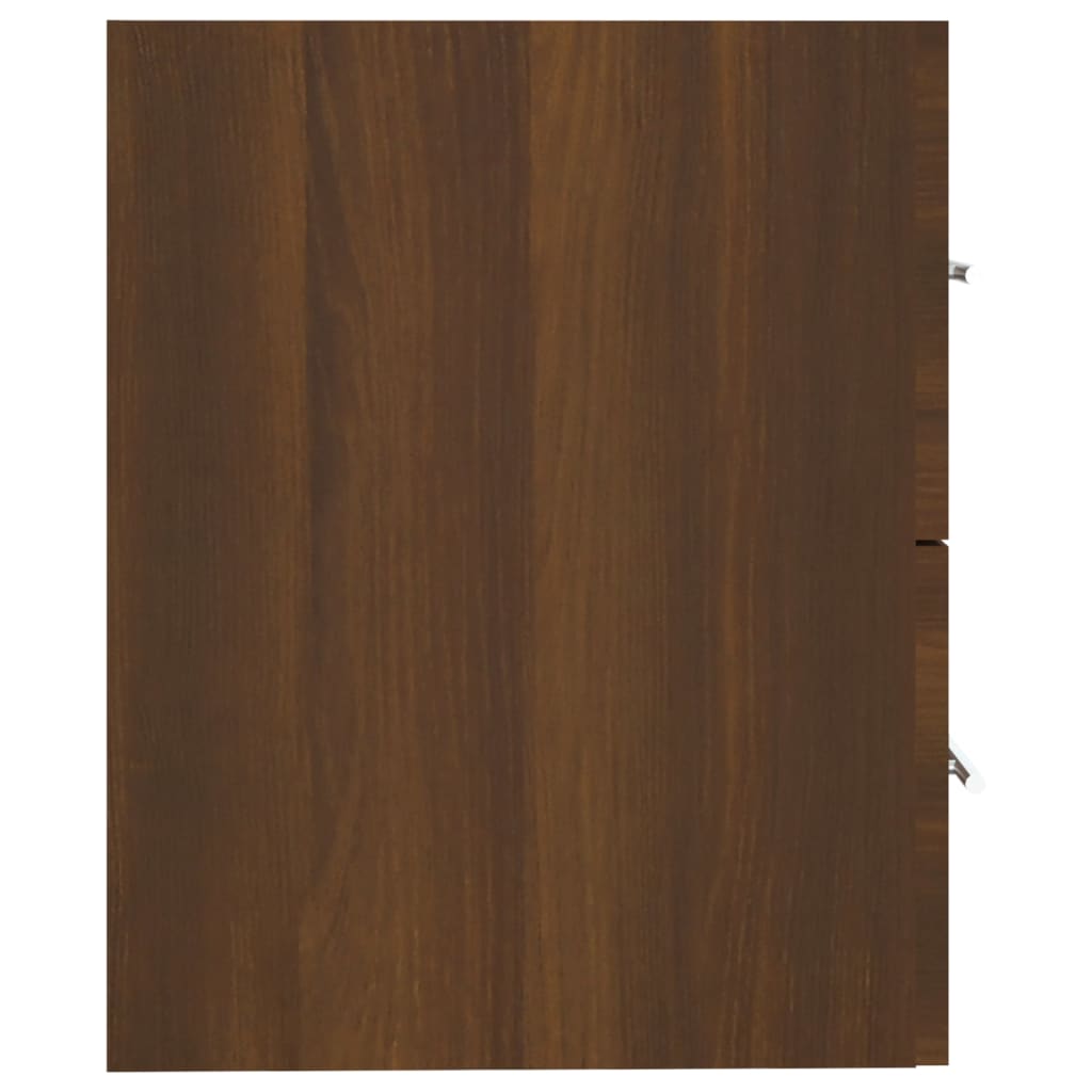 Mobile Lavabo Rovere Marrone 60x38,5x48 cm in Legno Multistrato