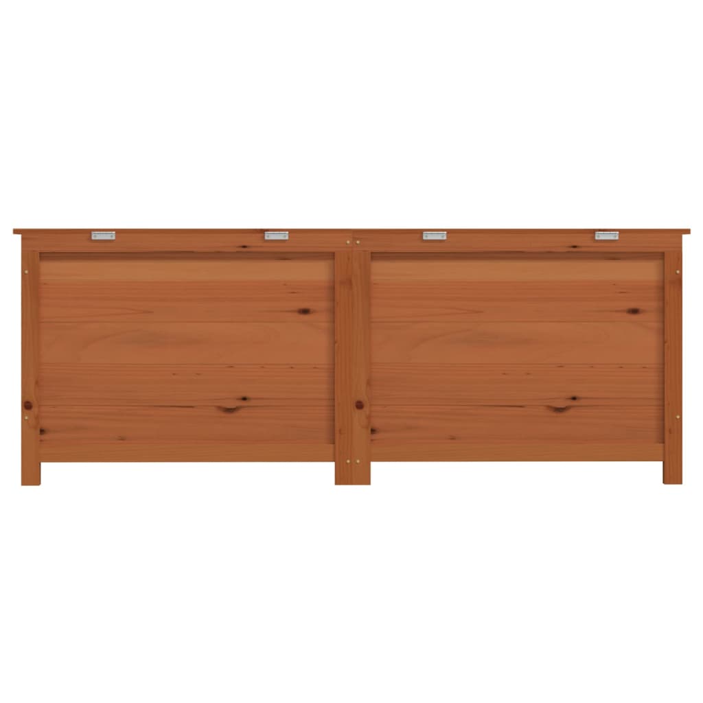 Scatola Cuscini Marrone 150x50x56 cm in Legno Massello di Abete
