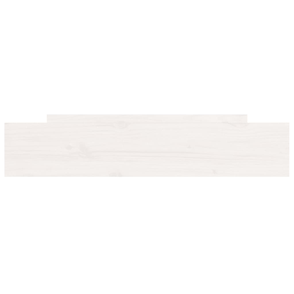 Cassettoni da Letto 2 pz Bianchi in Legno Massello di Pino