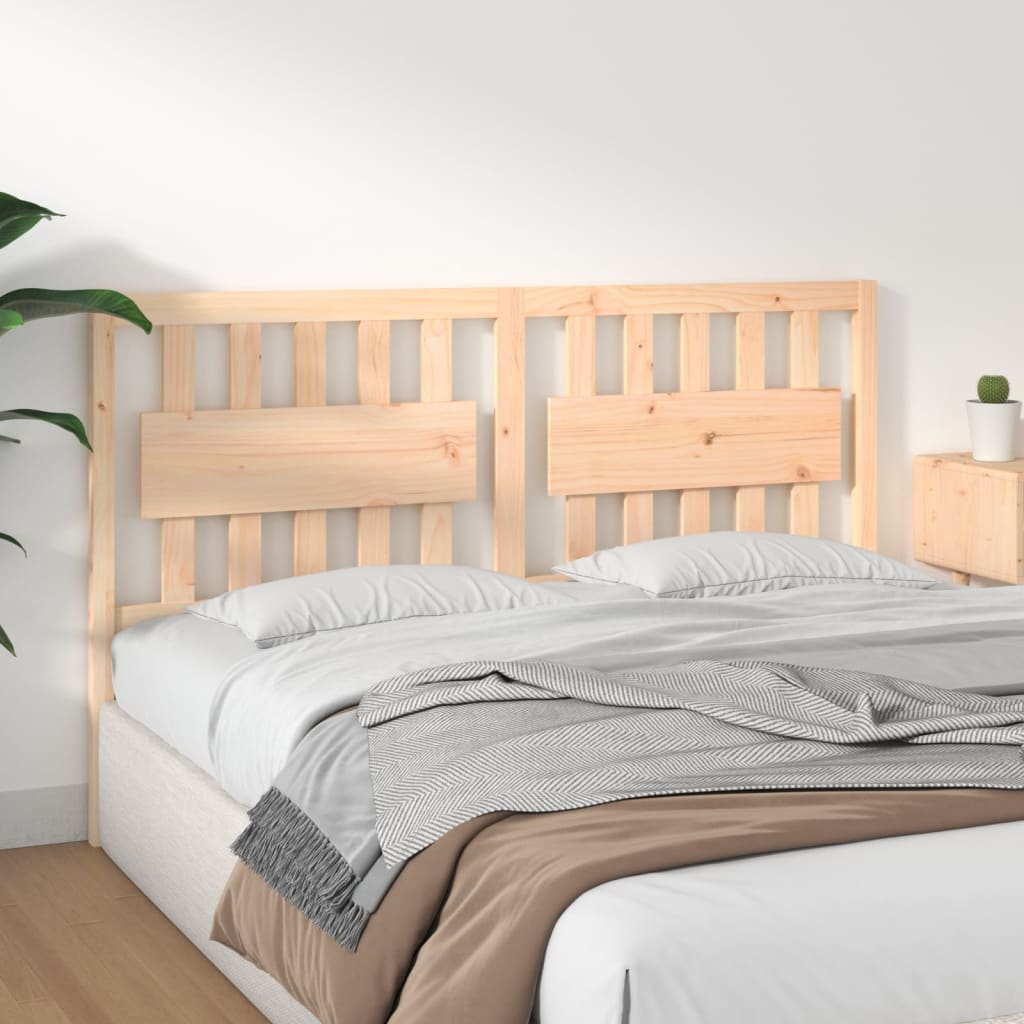 Testiera per Letto 155,5x4x100 cm in Legno Massello di Pino
