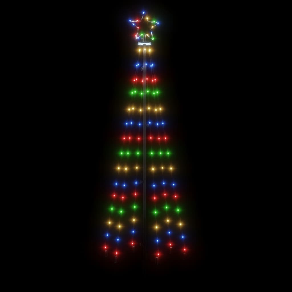 Albero di Natale con Puntale Colorato 108 LED 180 cm