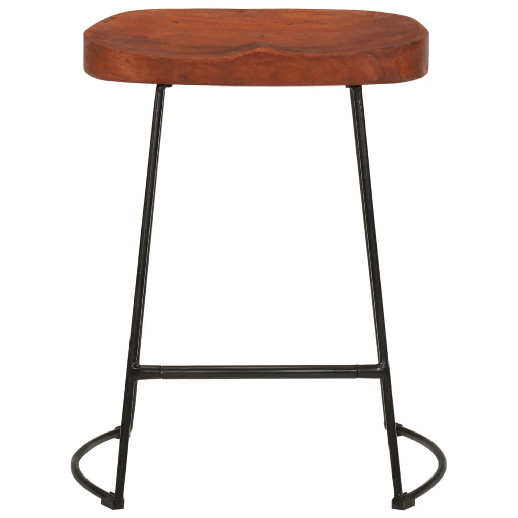 Sgabelli da Bar Gavin 2 pz 45x38x53 cm Legno Massello di Mango