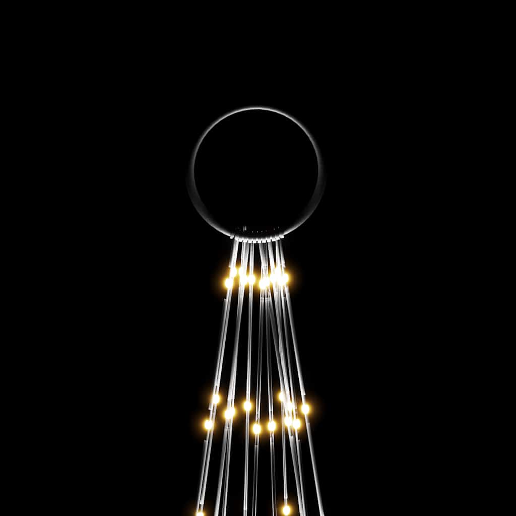 Albero di Natale Pennone Bianco Caldo 732 LED 500 cm