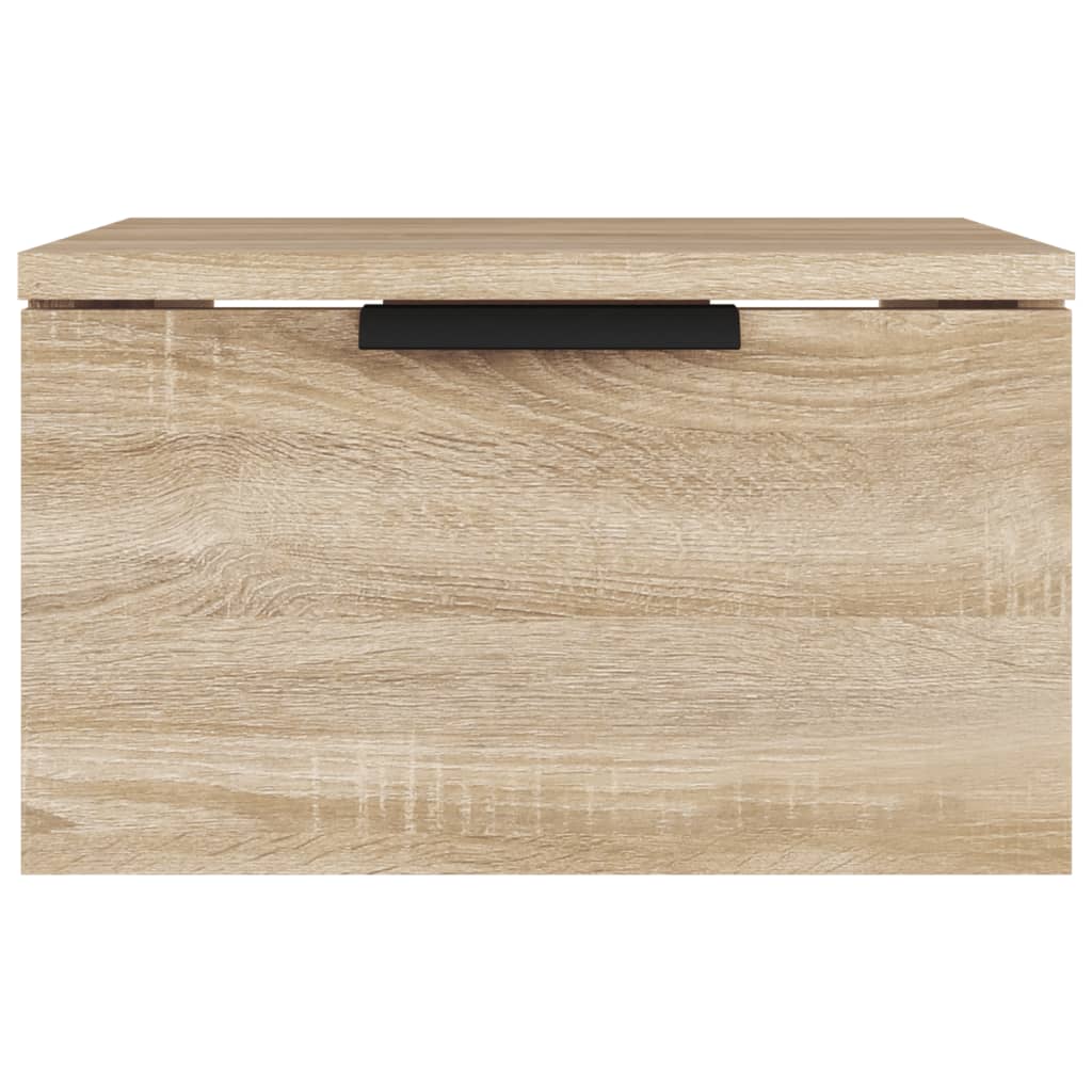 Comodini a Muro 2 pz Rovere Sonoma 34x30x20 cm