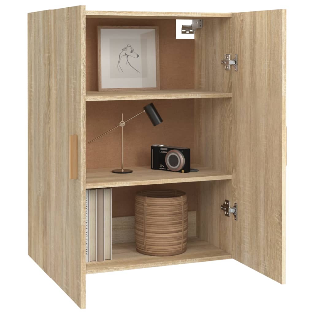Armadietto Pensile a Parete Rovere Sonoma 69,5x34x90 cm
