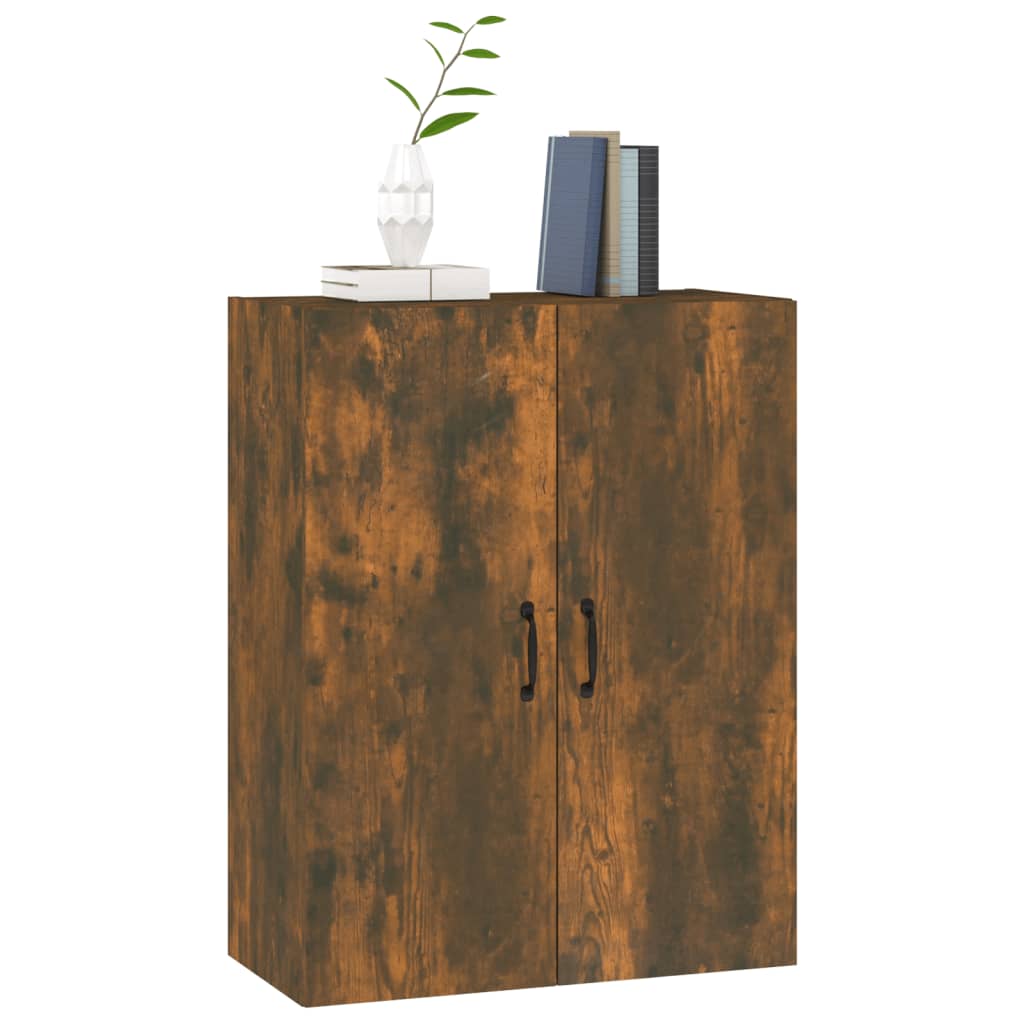 Mobile Pensile Rovere Fumo 69,5x34x90 cm in Legno Multistrato