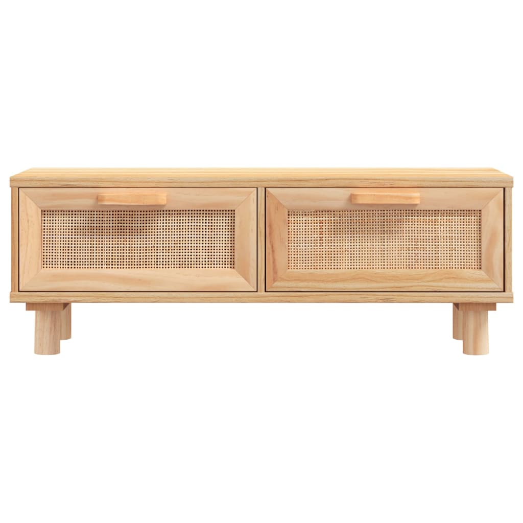 Tavolino Marrone 80x40x30 cm Legno Multistrato e Massello Pino
